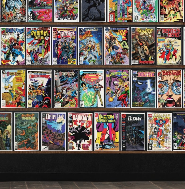 Huge Lot 150+ Comics with Deathlok, Batman, Darkhawk, Airboy & More!