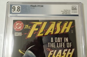 1ST JAKEEM THUNDER Flash #134 PGX NOT CGC 9.8 NM+/M Young Justice Society