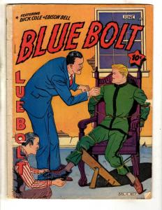 Blue Bolt Comics Vol. # 4 # 11 VG Golden Age Comic Book Dick Cole E. Bell JL1