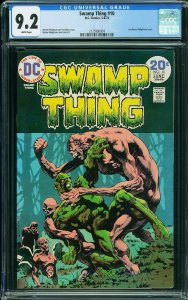 SWAMP THING #10 CGC 9.2 NM- (1974) Classic Berni Wrightson Cover !!!