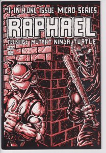 RAPHAEL Teenage Mutant Ninja Turtle #1 (1985) 1st Print. Nice FN 6.0 white!