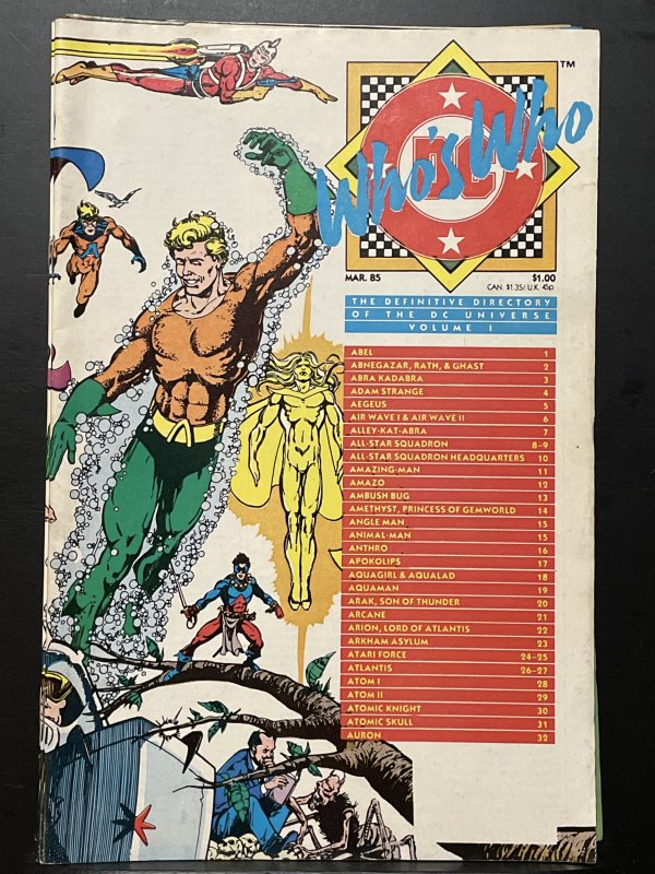 Who's Who: The Definitive Directory of the DC Universe #1 (1985)