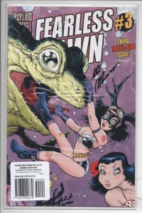 FEARLESS DAWN #3, NM, Signed Steve Mannion, 2009, Femme Fatale, w/ COA