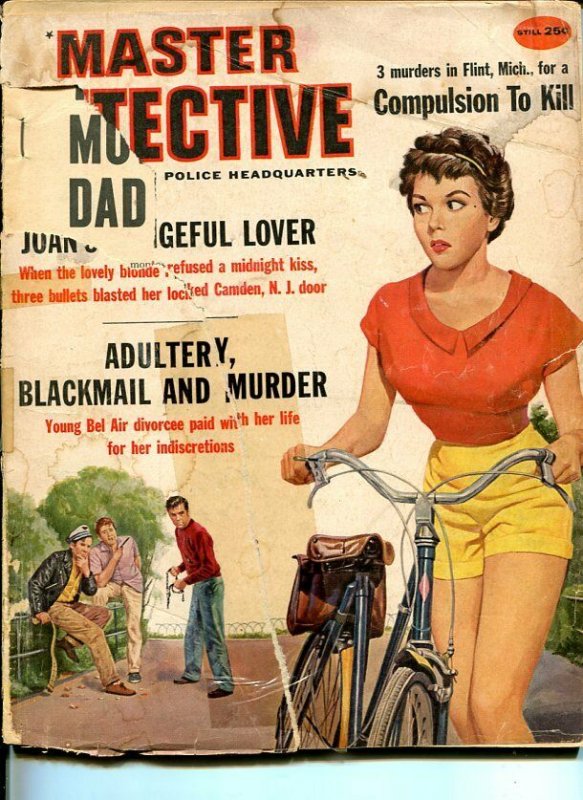 MASTER DETECTIVE-JULY 1959-SPICY-MURDER-KIDNAP-RAPE-JOE LITTLE COVER-poor P