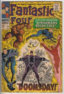 Fantastic Four #59 (Feb-67) VF/NM High-Grade Fantastic Four, Mr. Fantastic (R...