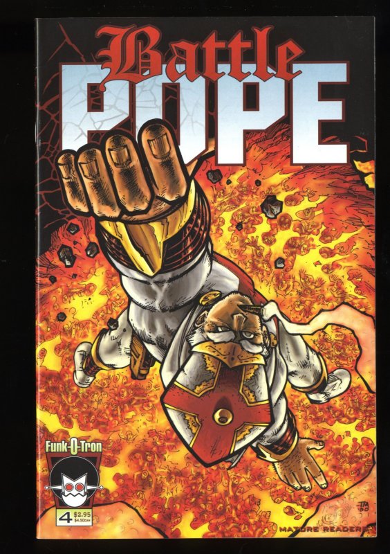 Battle Pope (2000) #4 NM- 9.2 Funk-O-Tron Kirkman and Moore!