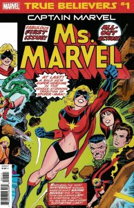 True Believers: Captain Marvel-Ms Marvel #1 VF ; Marvel