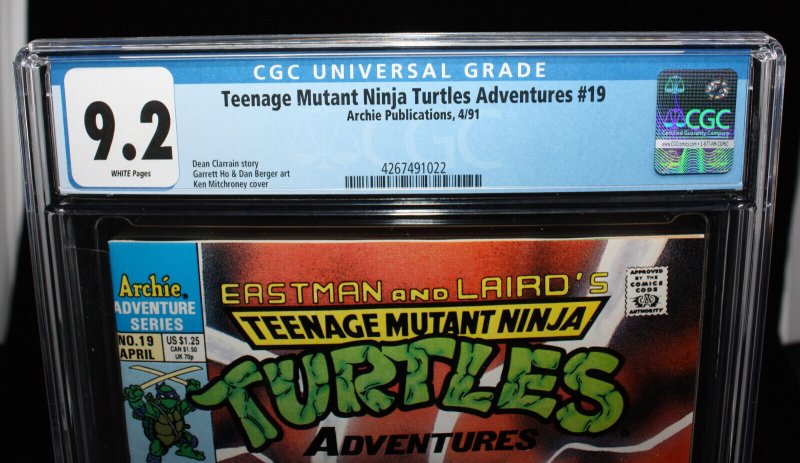 Teenage Mutant Ninja Turtles Adventures #19 (CGC 9.2) Archie Comics - 1991