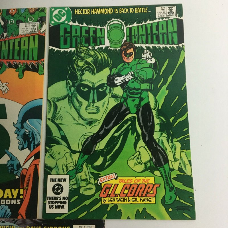Green Lantern #172 #177 #186 Lot Set Dave Gibbons Gil Kane Eclipso Copper Age