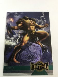 KRAVEN #131 card : Marvel Metal 1995 Fleer Chromium; NM/M X-men SPIDER-MAN, base