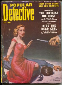 Popular Detective 5/1952-Thrilling-hardboiled crime pulp-terror-Alexander-VG+