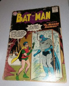Batman comic #118 1st appearance the BatMerman SHELLY MOLDOFF Bob Kane art 1958