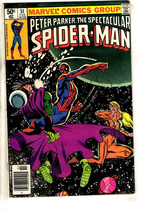 8 Spectacular Spider-Man Marvel Comic Books # 46 47 48 49 50 51 52 53 CR50