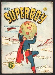 Superman #47 1950's-Distributed in Australia-A Mask For A Hero story appear...