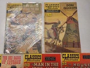 5 Classic Illustrated Comic Books #11 47 52 54 Don Quixote 98 110 TJ26