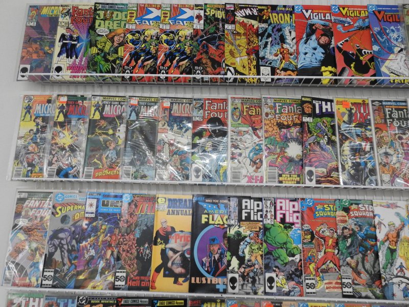 Huge Lot 160+ Comics W/ Fantastic Four, Spider-Man, Superman+ Avg VF- Condition!