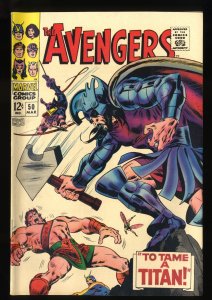 Avengers #50 VF+ 8.5 Typhon, Zeus and Ares Appearance!