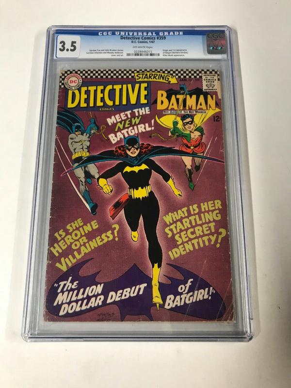 Detective Comics 359 Cgc 3.5 Ow Pages 1st Barbara Gordon Dc Comics