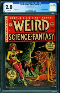 Weird Science-Fantasy Annual #1 CGC 2.0 1952E.C. annual-Signed by Feldstein-2...
