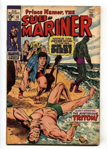 Sub-Mariner #18  1969 - Marvel  -VG - Comic Book