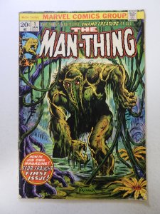 Man-Thing #1 (1974) VG- condition 1 spine split