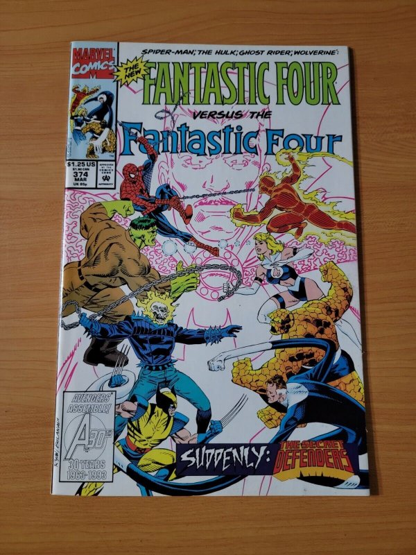 Fantastic Four #374 Direct Market Edition ~ NEAR MINT NM ~ 1993 Marvel Comics