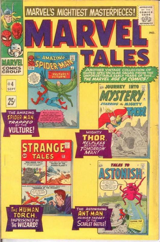 MARVEL TALES 4 VG+ Sept. 1966 COMICS BOOK