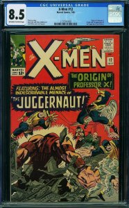 X-Men 12  CGC 8.5  1st Juggernaut  ow/w pages!