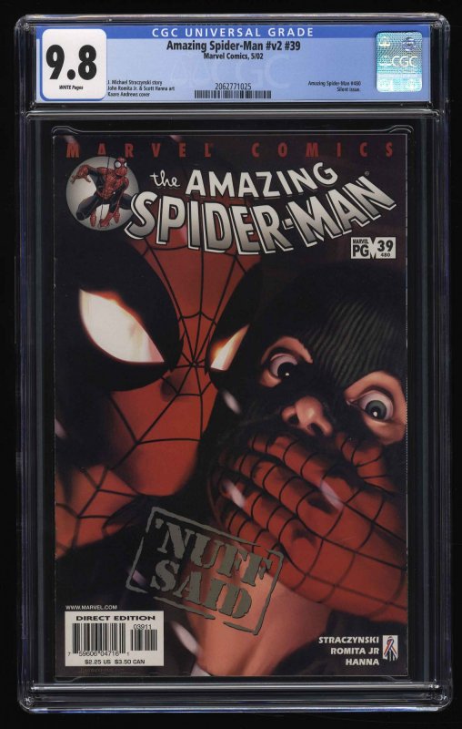 Amazing Spider-Man #39 CGC NM/M 9.8 White Pages Silent Issue!