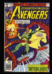 Avengers #194 VF- 7.5 Marvel Comics Thor Captain America