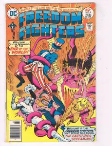 Freedom Fighters #6 FN/VF DC Comics Bronze Age Comic Book Feb 1976 DE39 AD12