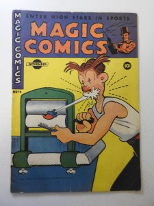 Magic Comics #76 (1945) VG Condition rust on staple, manufactured w/ 1 staple