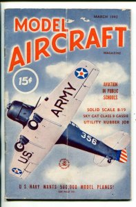 MODEL AIRCRAFT #1-03/1942-ARMY-NAVY-MODEL AIRCRAFT-SOUTHERN STATES-vg