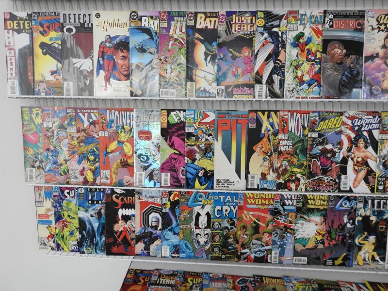 Huge Lot of 180+ Comics W/ Wonder Woman, Wolverine, Superman Avg. VF- Condition!