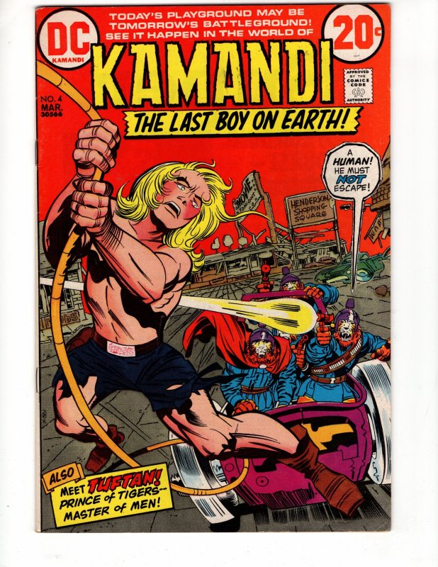 Kamandi, The Last Boy on Earth #4  Jack KING Kirby !!! Bronze DC