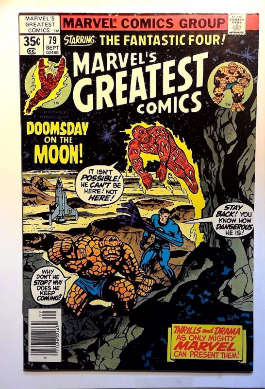 Marvel's Greatest Comics: Fantastic Four #79 1978 Marvel 9.2 NM- Newsstand Comic