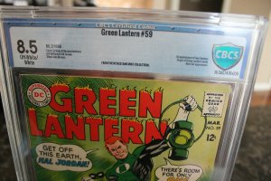 Green Lantern #59 (DC, 1968) CBCS VF+ 8.5 Off-white to white pages