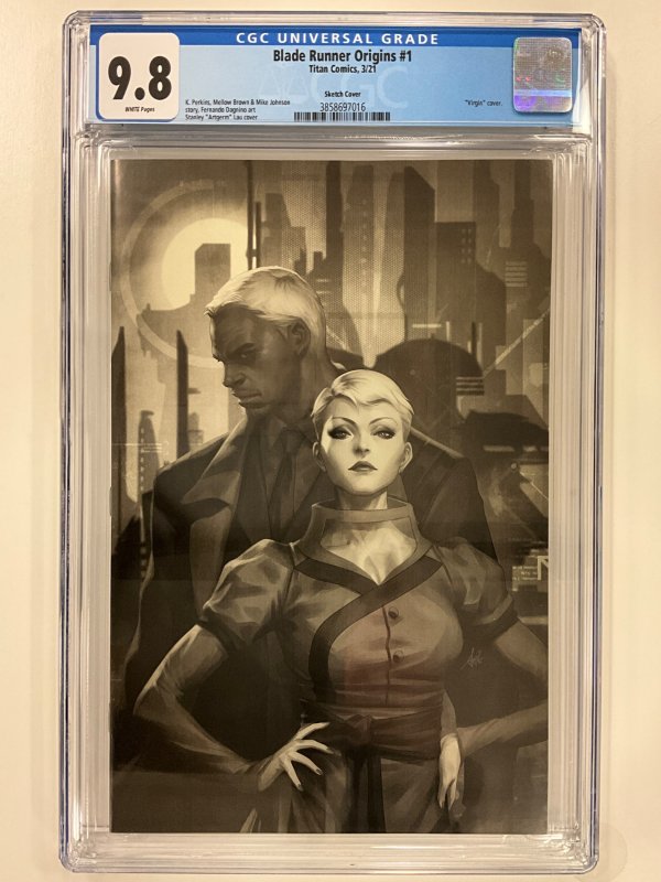 Blade Runner Origins #1 Artgerm Virgin Sketch CGC 9.8