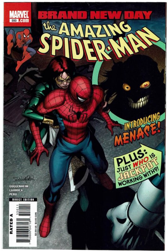 Amazing Spider-Man #550 (2008 v1) 1st full Menace VF+