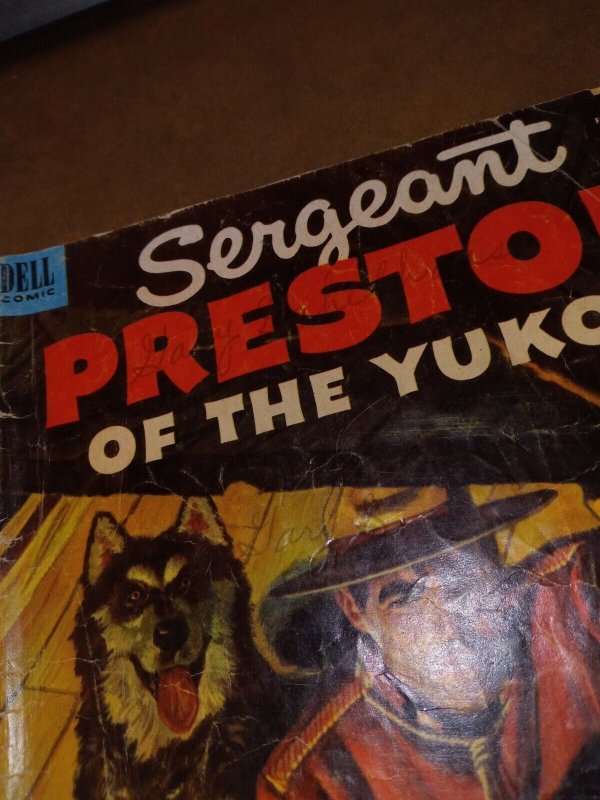 SERGEANT PRESTON #6  DELL GOLDEN-AGE COMICS 1953  canadian mountie western cover