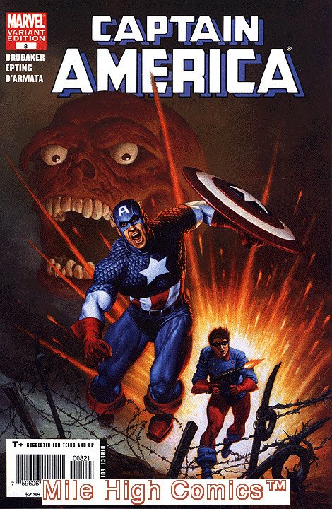 CAPTAIN AMERICA  (2004 Series) (#1-50, 600-619) (MARVEL) #8 VARIANT Very Fine