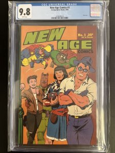 NEW AGE COMICS #1 CGC 9.8 1st COLOR TMNT BACK COVER 1985 FANTAGRAPHICS PROSHIPS