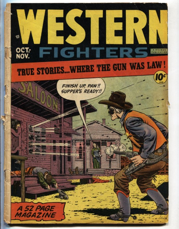 Western Fighters #4-- 1948--Hillman--gunfight--Fuje--Krigstein--comic book