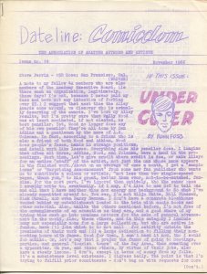 Dateline Comicdom #19 11/1966-Robert Klein-newsletter-comic collector info-FN