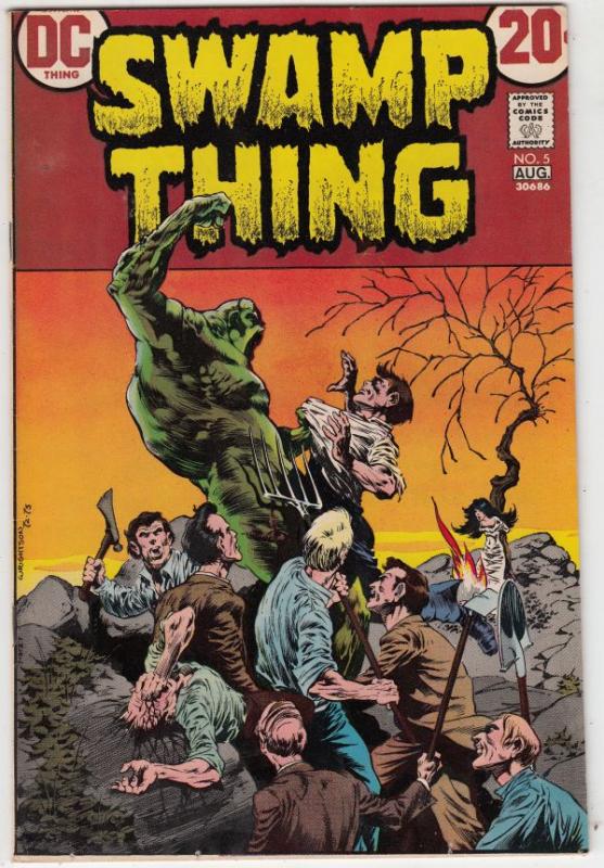 Swamp Thing #5 (Aug-73) NM- High-Grade Swamp Thing