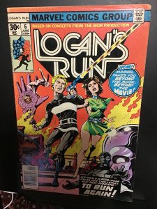 Logan's Run #6 (1977) Mid high grade Thanos key issue! FN/VF Wow!
