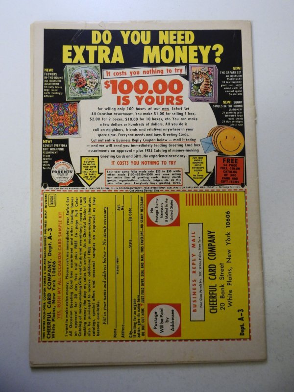 The Avengers #97 (1972) VG Condition cover detached at 1 staple