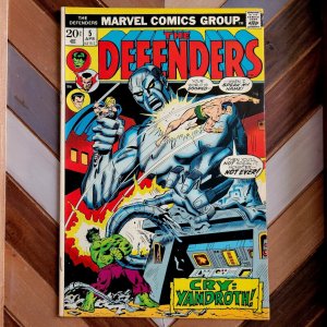 DEFENDERS #5 FN (Marvel 1973) Origin of VALKYRIE + Sub-Mariner, Hulk, Dr Strange 