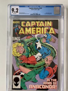 Captain America #310 CGC 9.2 WP 1st diamondback - 1st bushmaster/serpent society