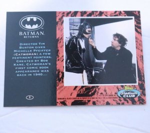 1992 Batman Returns Stadium Club #I 